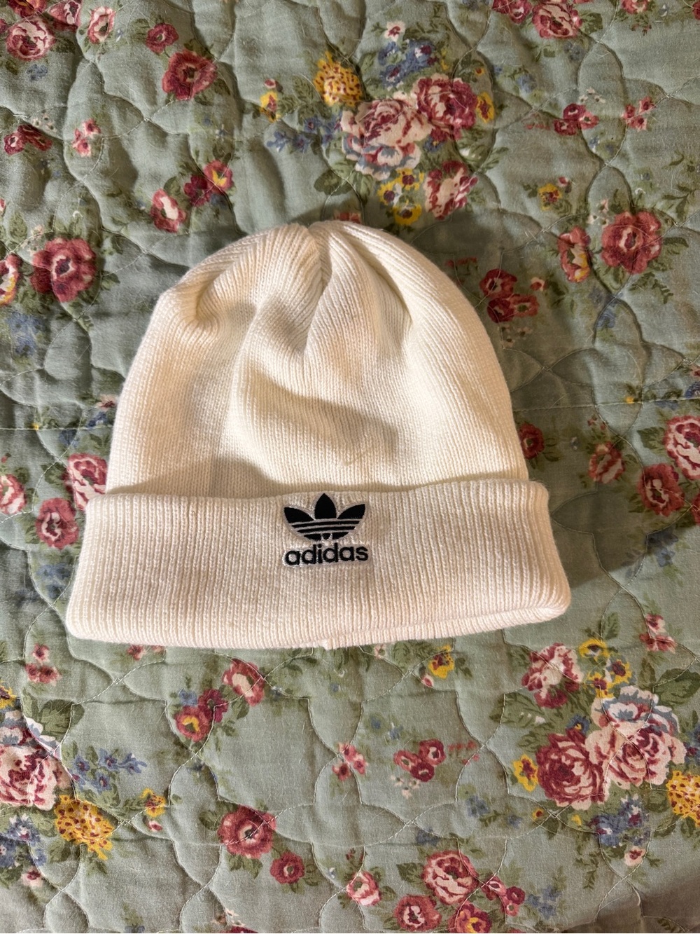 adidas white Knit Beanie